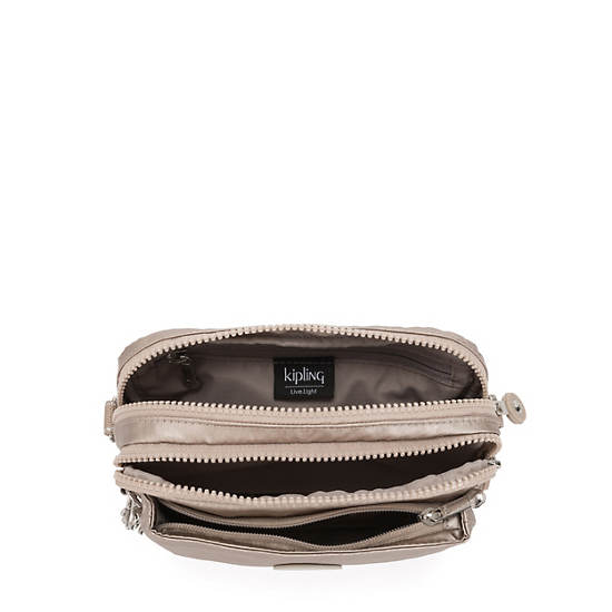 Plecaki Kipling Abanu Multi Metallic Convertible Crossbody Bag Beżowe | PL 1178HA